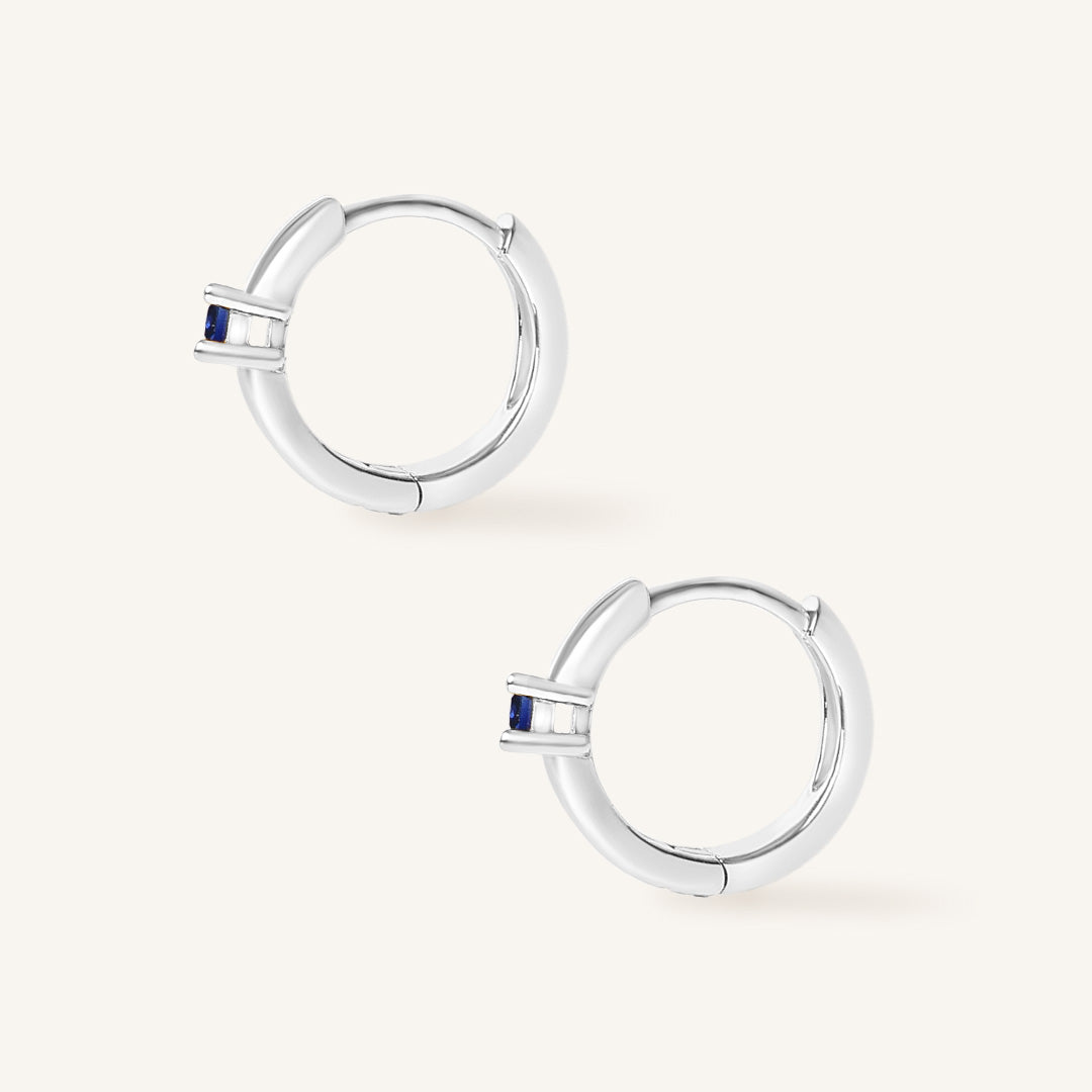 September Birthstone Huggies