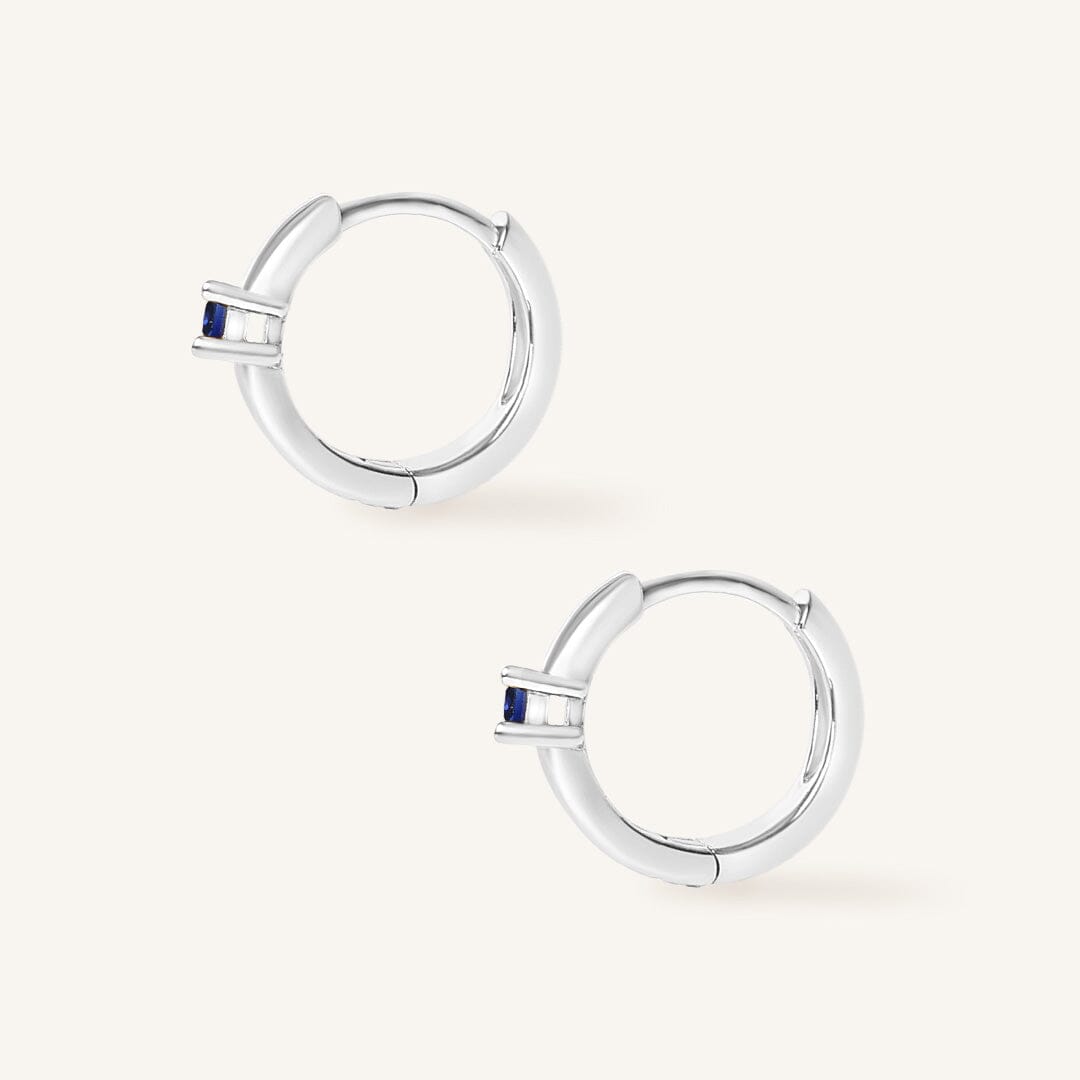 September Birthstone Huggies