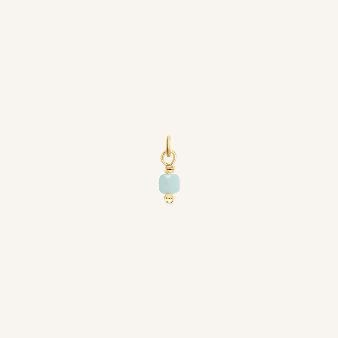 Amazonite Soldering Charm - Stone of Courage