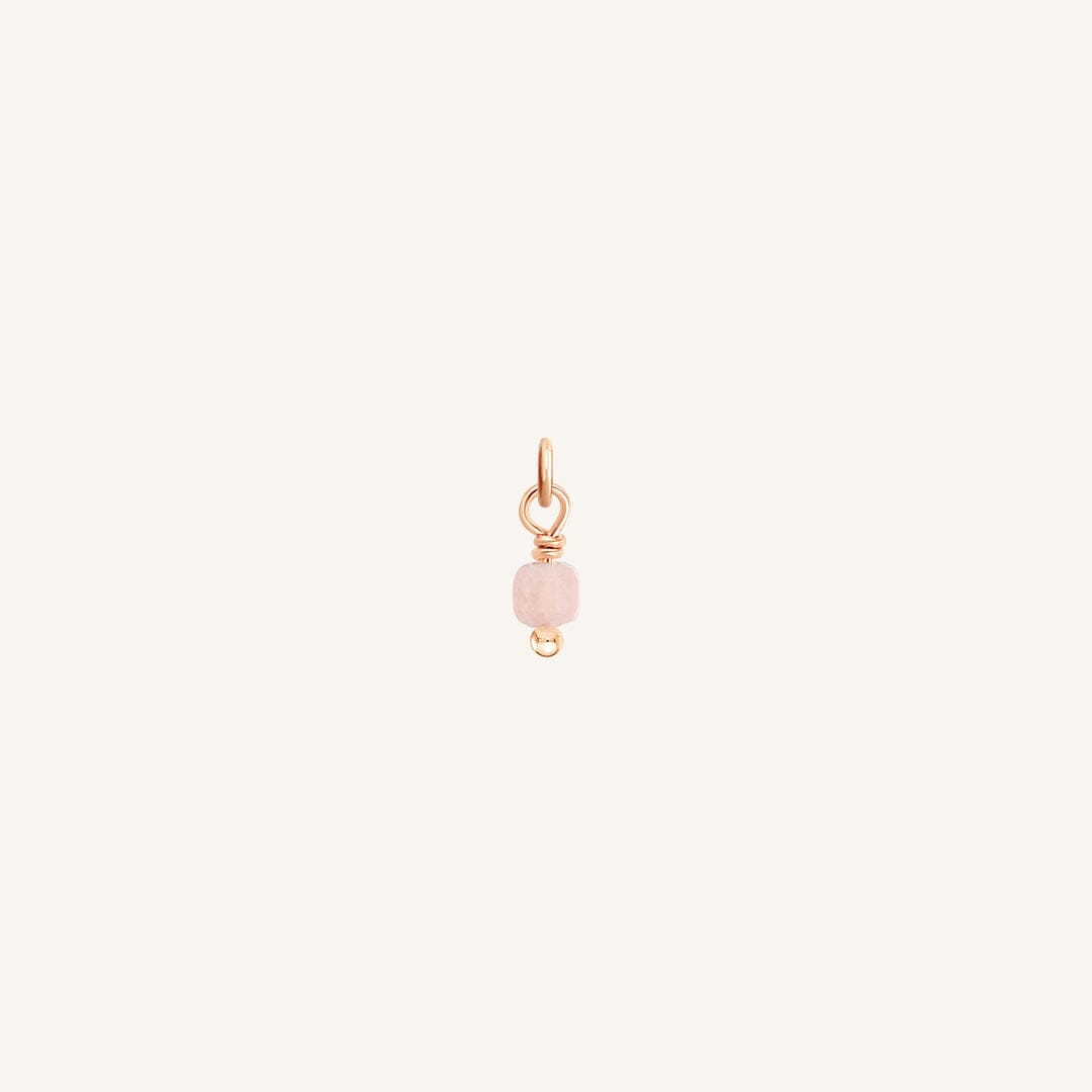 Rose Quartz Soldering Charm - Stone of Love