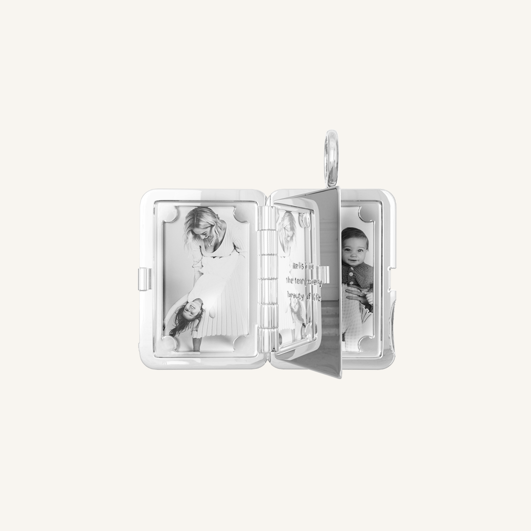 Etch Engraved Story Photo Locket