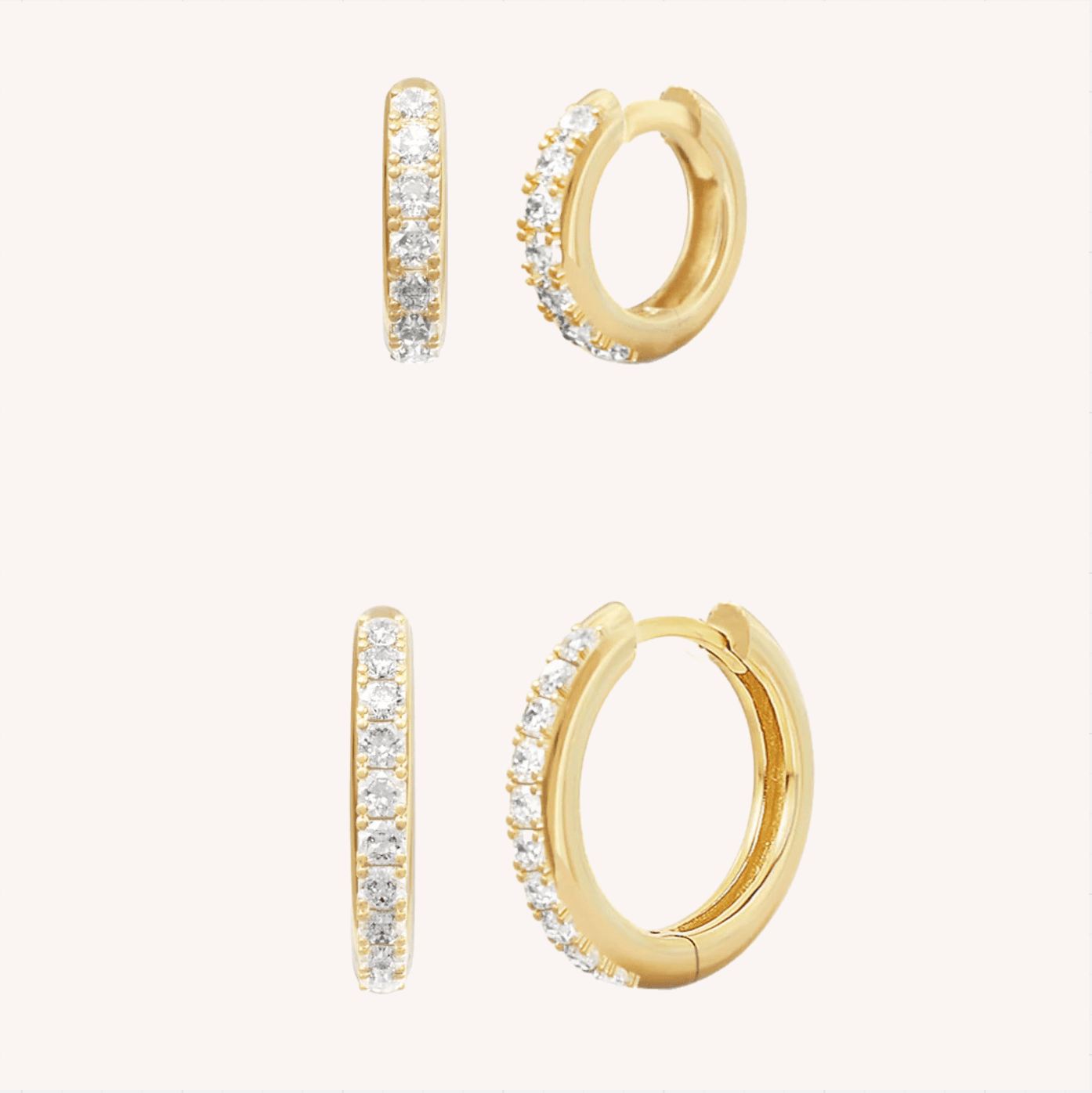 Darcy & Ruby Hoops Set