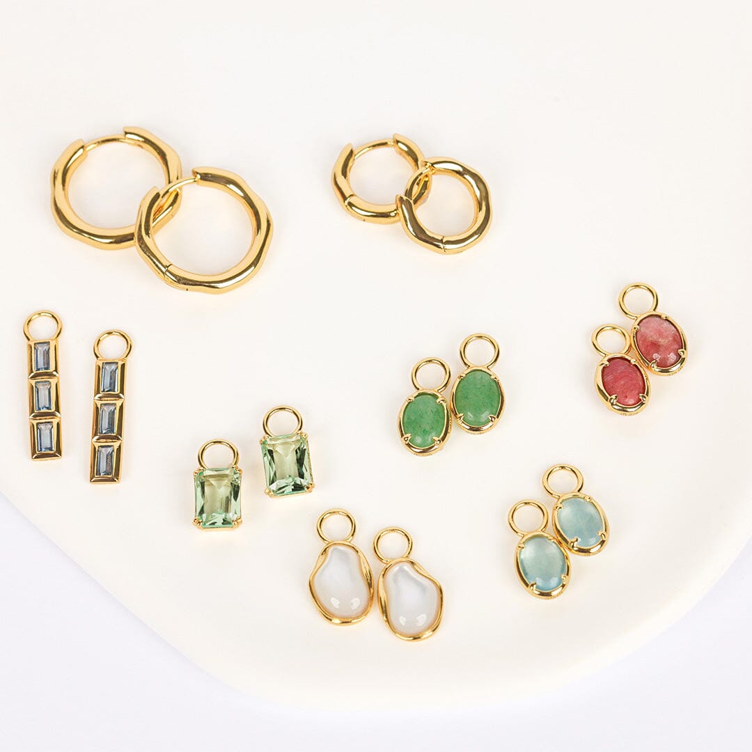 Rhodonite Haven Hoop Charm (Set of 2)