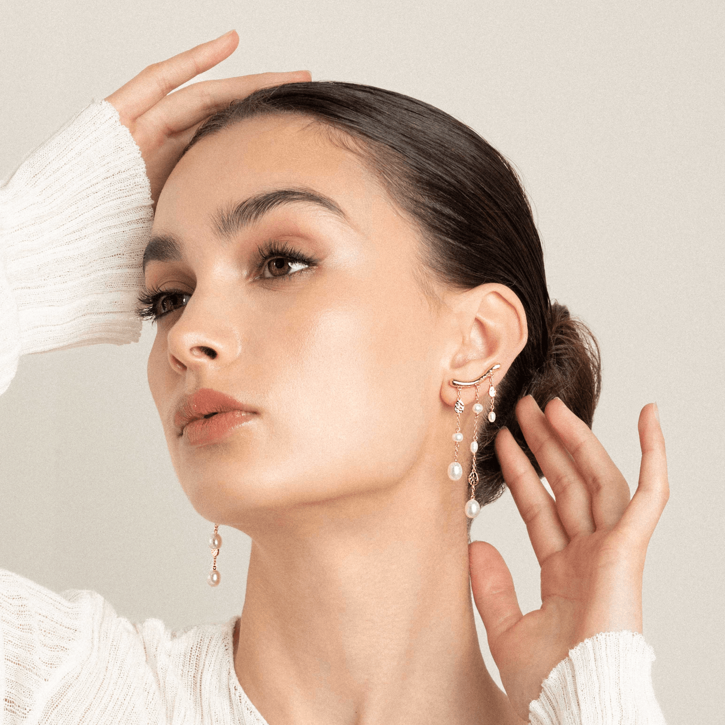 Pearl Waterfall Earrings