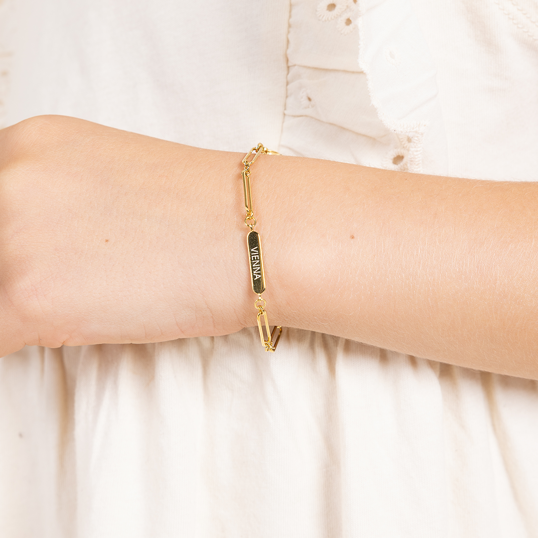 Mini Me Etch Chain Bracelet