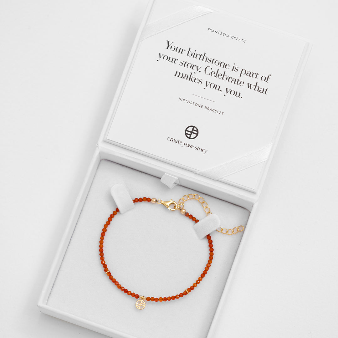 January Birthstone Bracelet