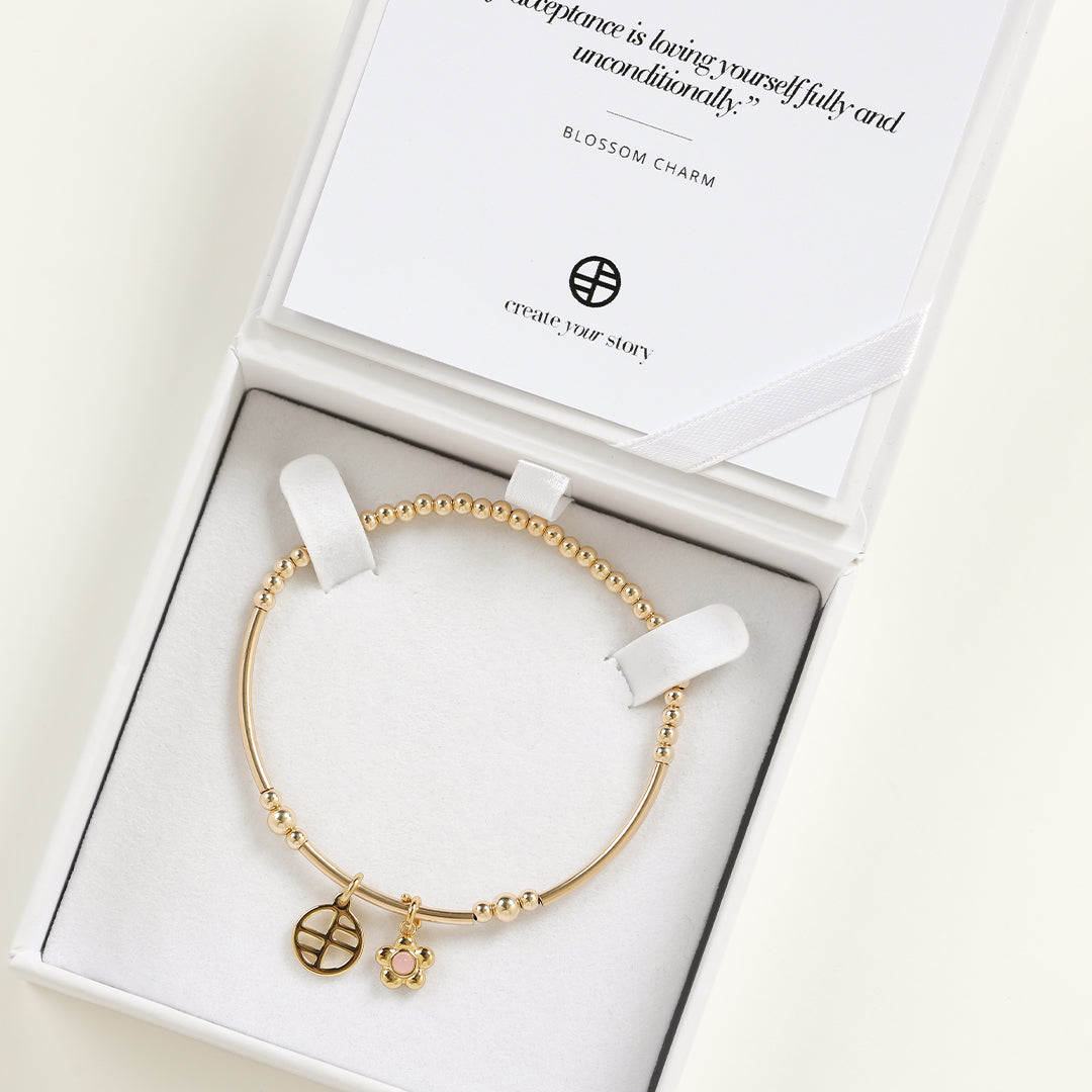 Blossom Flower Charm Bracelet