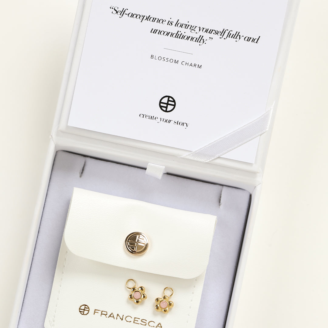 Blossom Flower Hoop Charm (Set of 2)