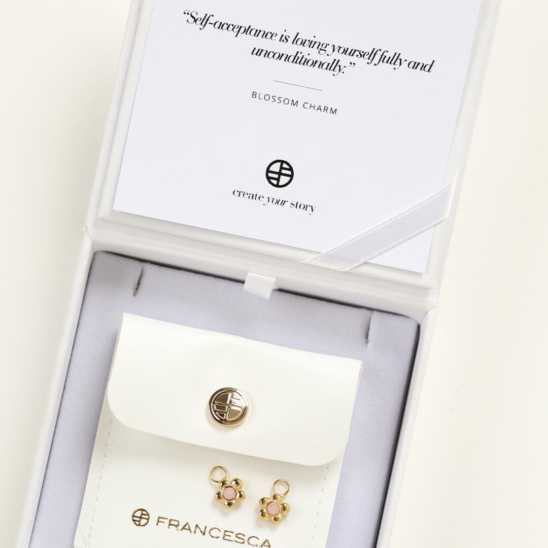 Blossom Flower Hoop Charm (Set of 2)