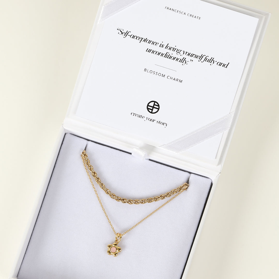 Blossom Flower Charm Necklace