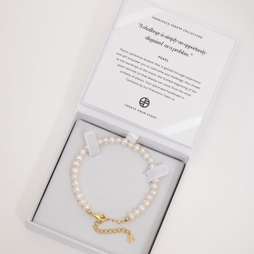 Capri Pearl Bracelet 4mm