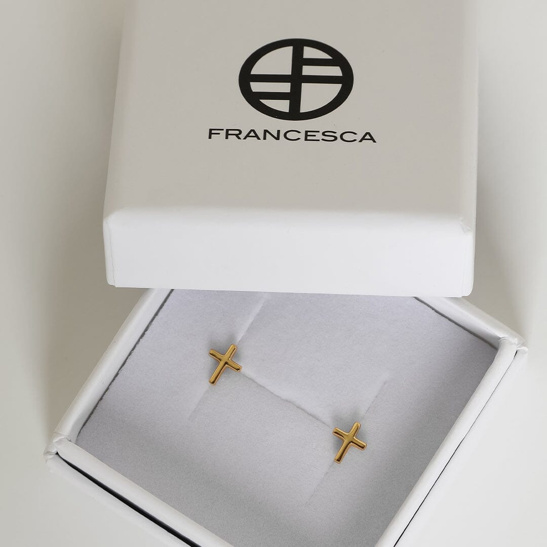 Hope Cross Studs