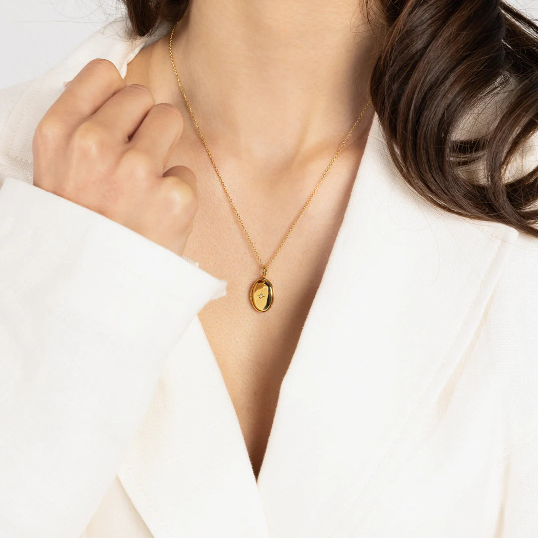 Oval Photo Locket