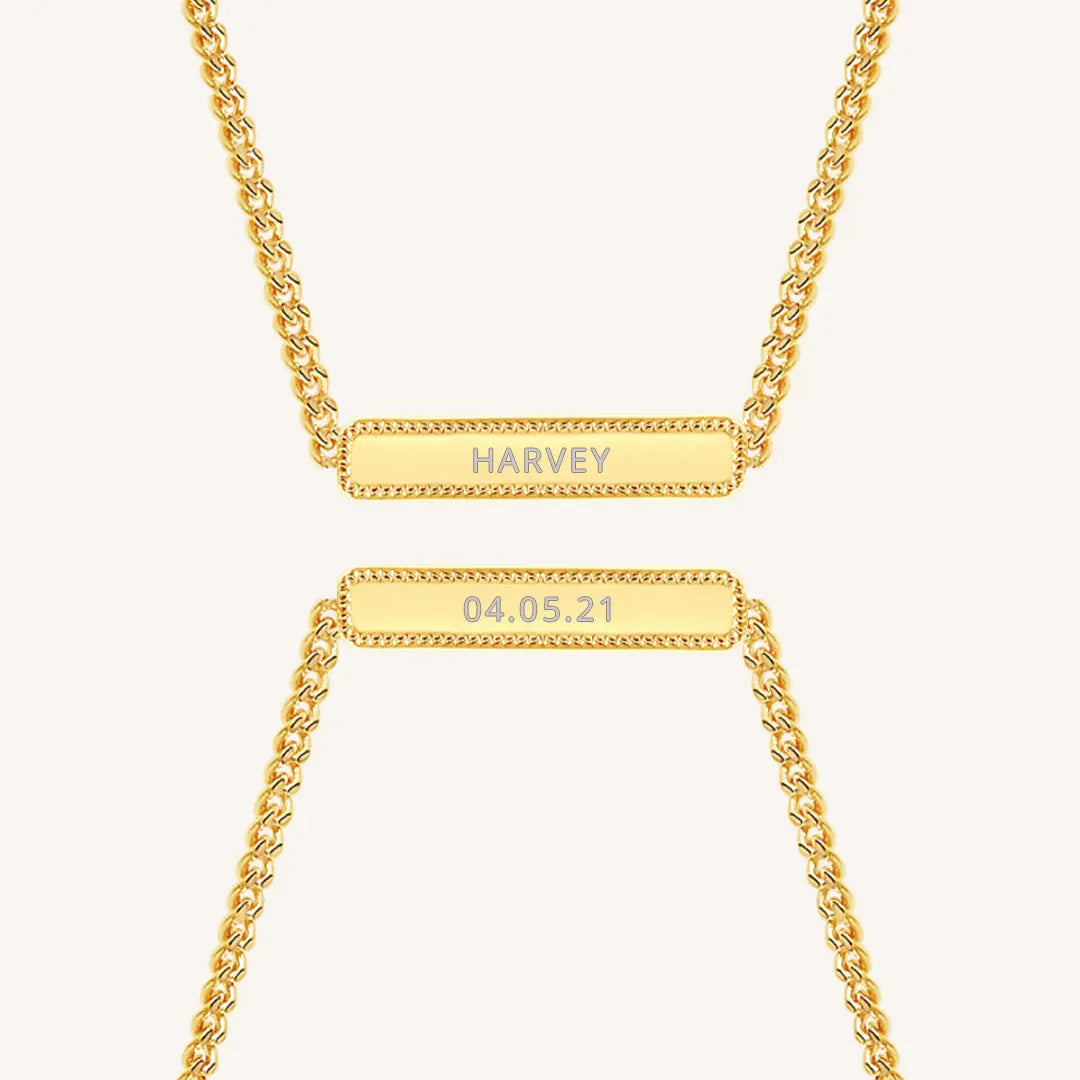 The Etch Bar Necklace by Francesca Jewellery from the Necklaces Collection.