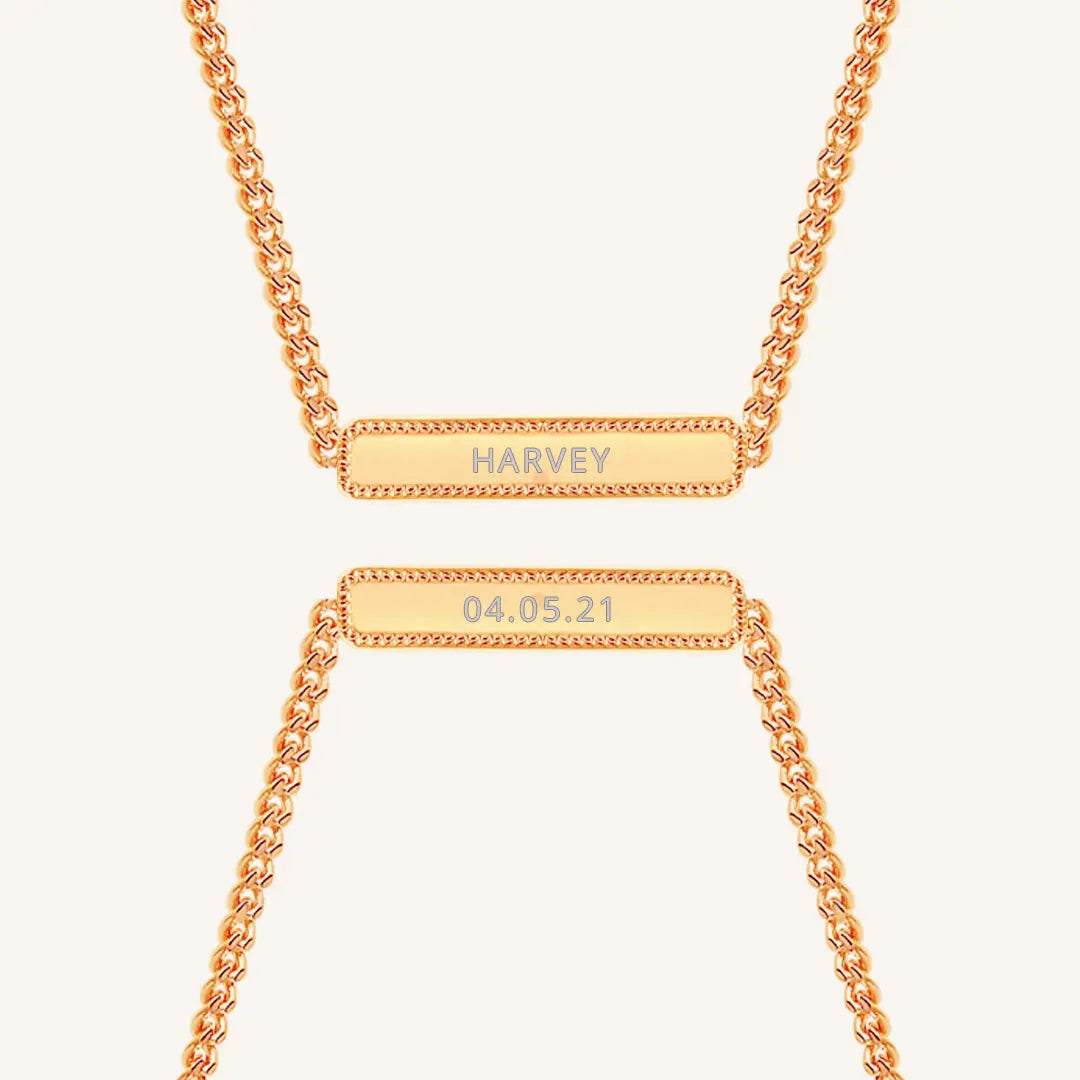 The Etch Bar Necklace by Francesca Jewellery from the Necklaces Collection.