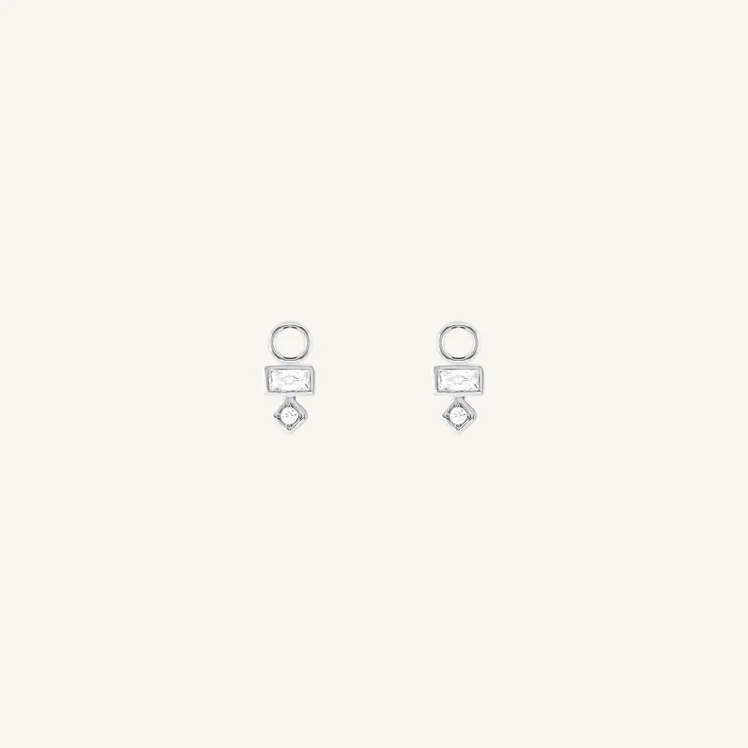 The  SILVER  Resilience Hoop Charm - Set of 2 by  Francesca Jewellery from the Charms Collection.