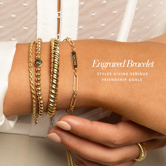 4 Engraved Bracelet Styles Giving Serious Friendship Goals
