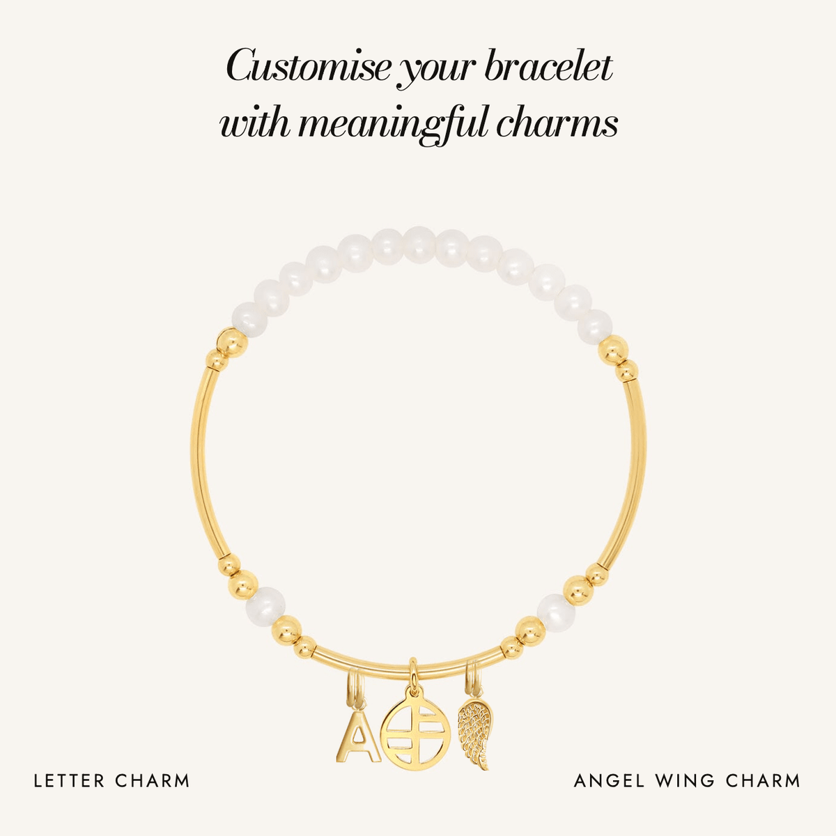 Pearl Division Bracelet: customise your bracelet with meaningful charms