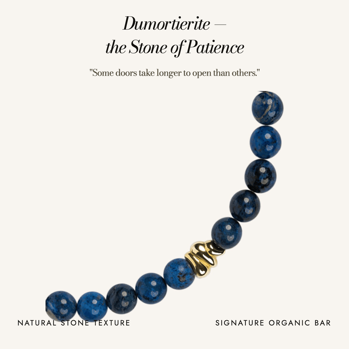 Terra Necklace Tide: Dumortierite, the Stone of Patience — some doors take longer to open than others