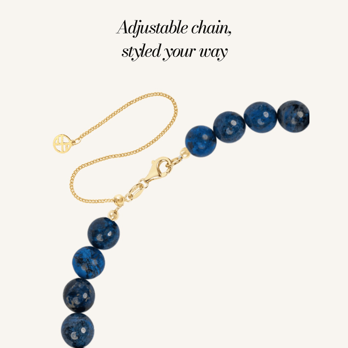 Terra Necklace Tide: adjustable chain, styled your way