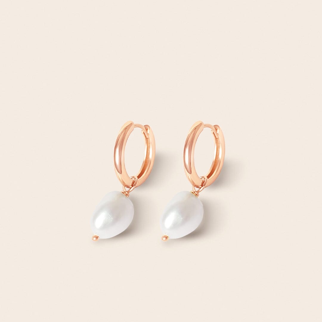 Keshi Pearl Hoops - Stone of Potential
