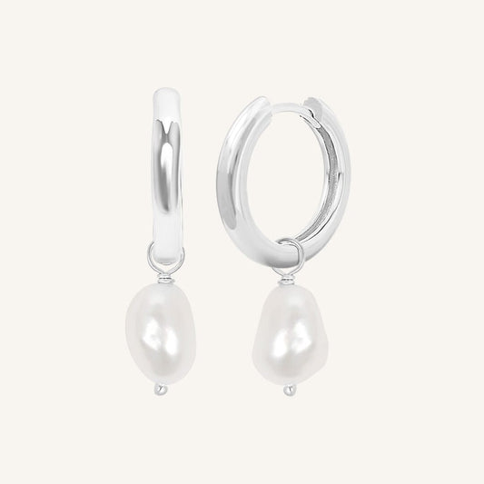 Keshi Pearl Hoops - Stone of Potential