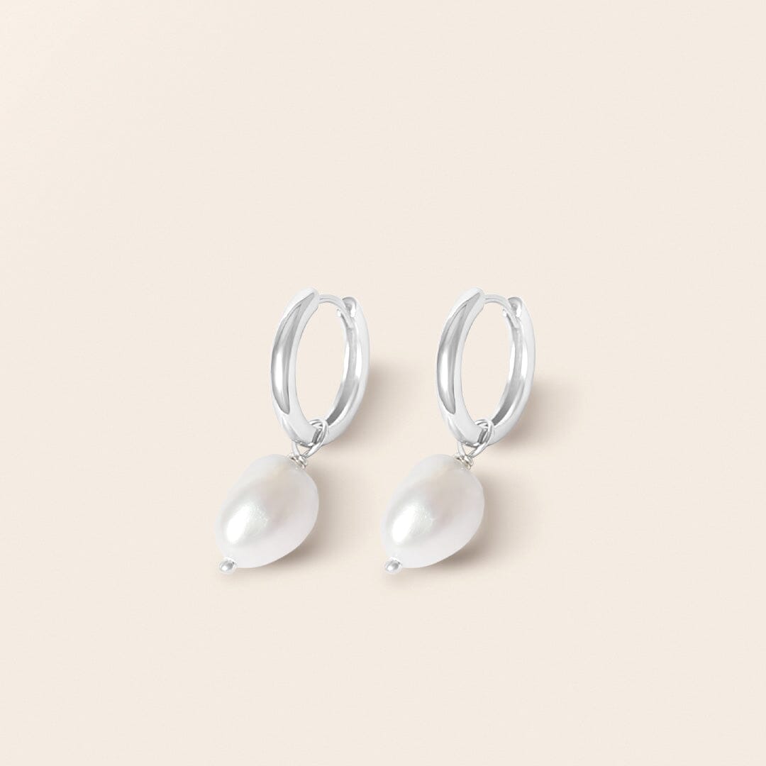 Keshi Pearl Hoops - Stone of Potential