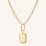Bevel Photo Locket Necklace
