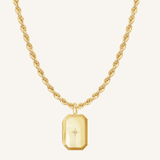 Bevel Photo Locket Necklace