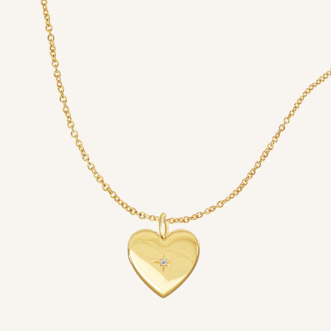 Behold Heart Photo Locket Necklace