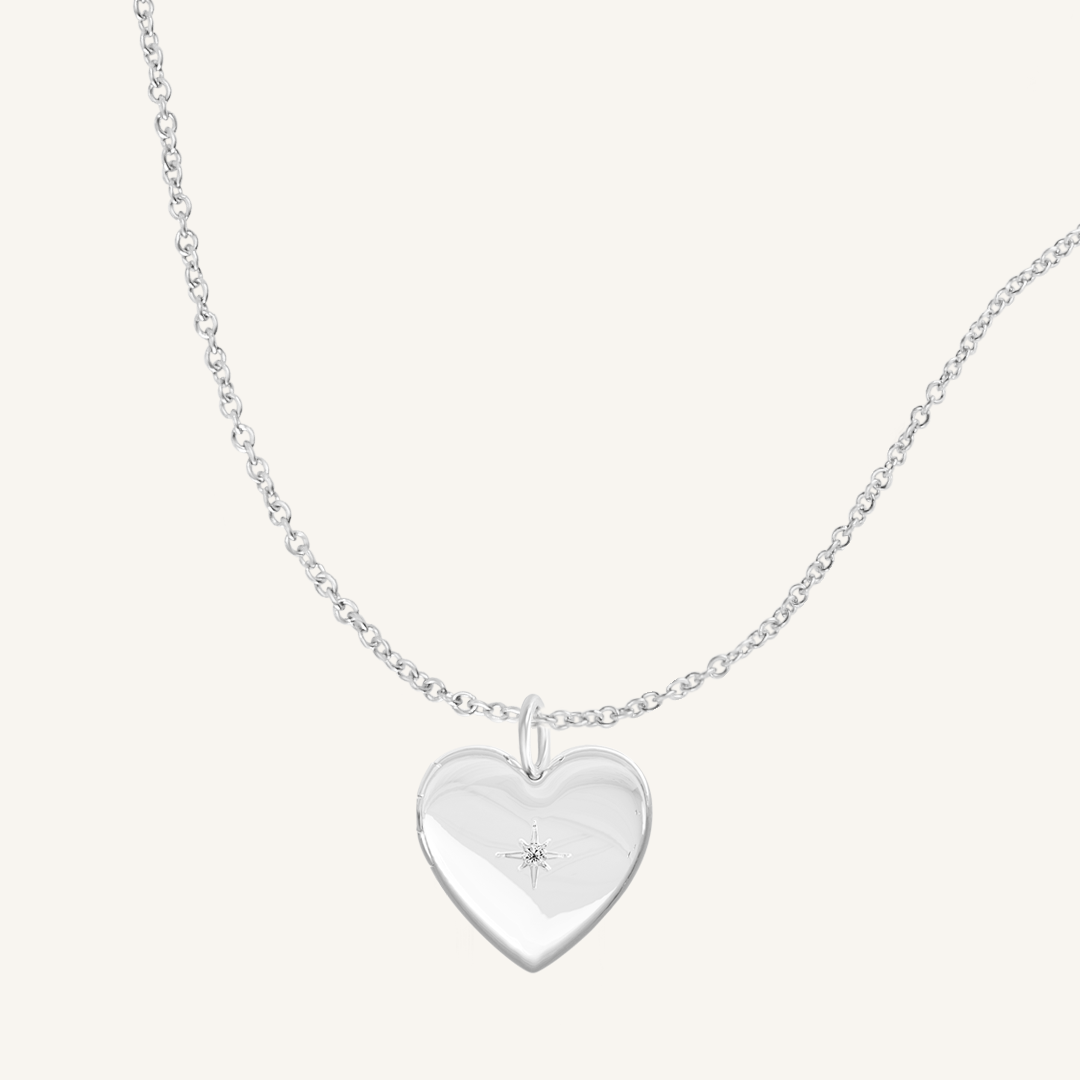 Behold Heart Photo Locket Necklace