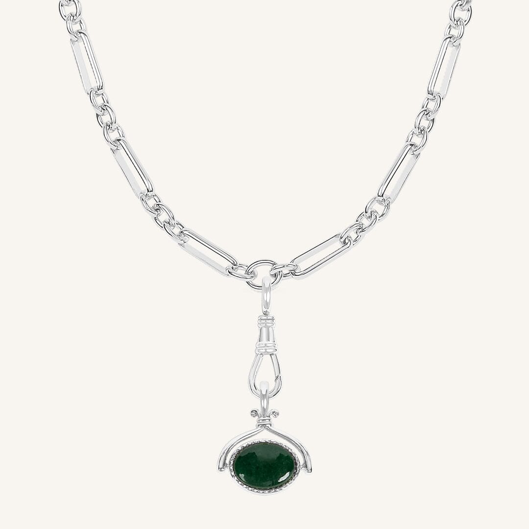 Adeline Reversible Pendant Fob Necklace