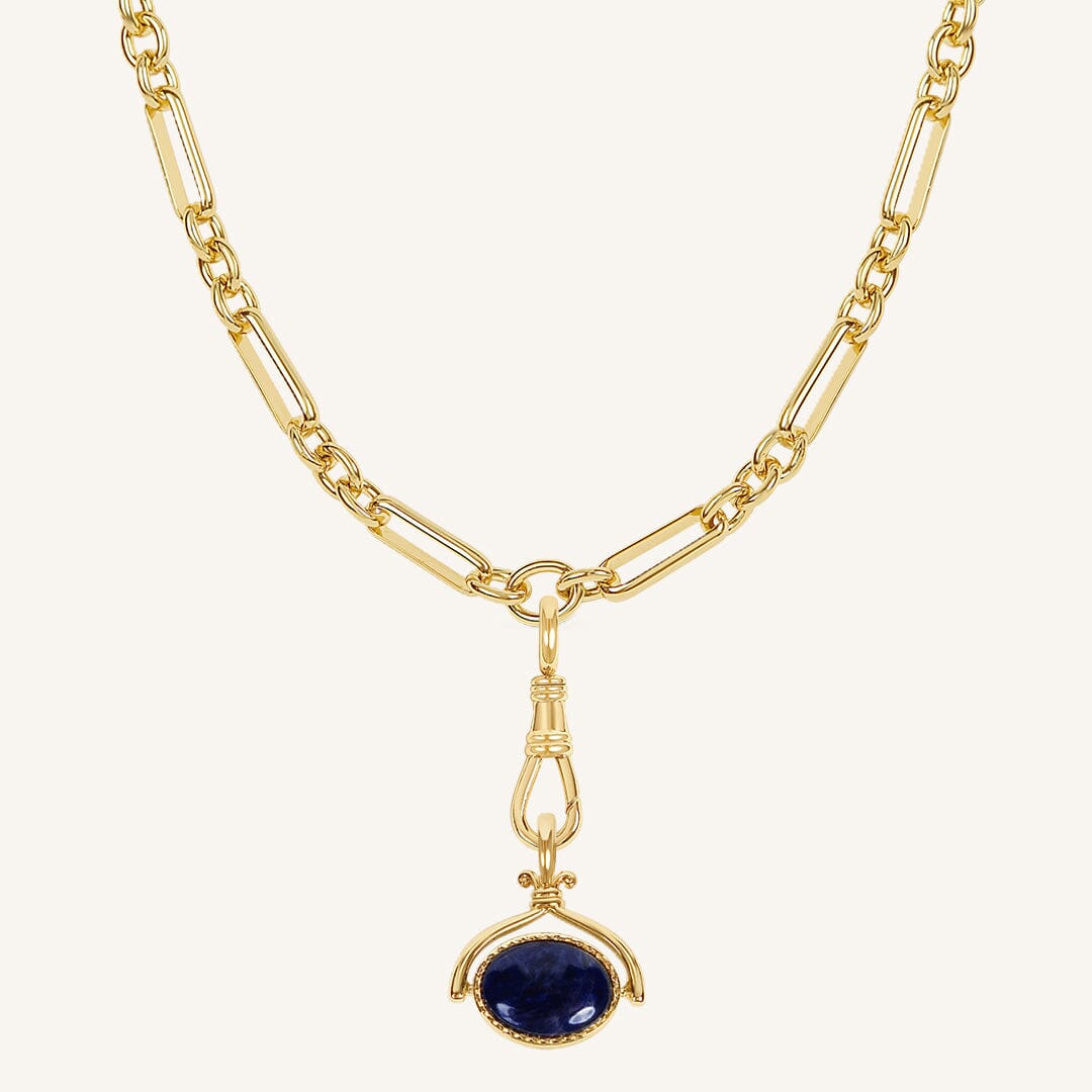 Adeline Reversible Pendant Fob Necklace