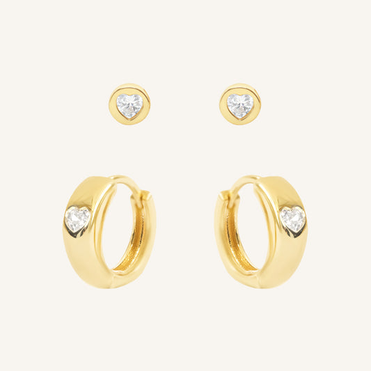 Adore Clear Earring Set