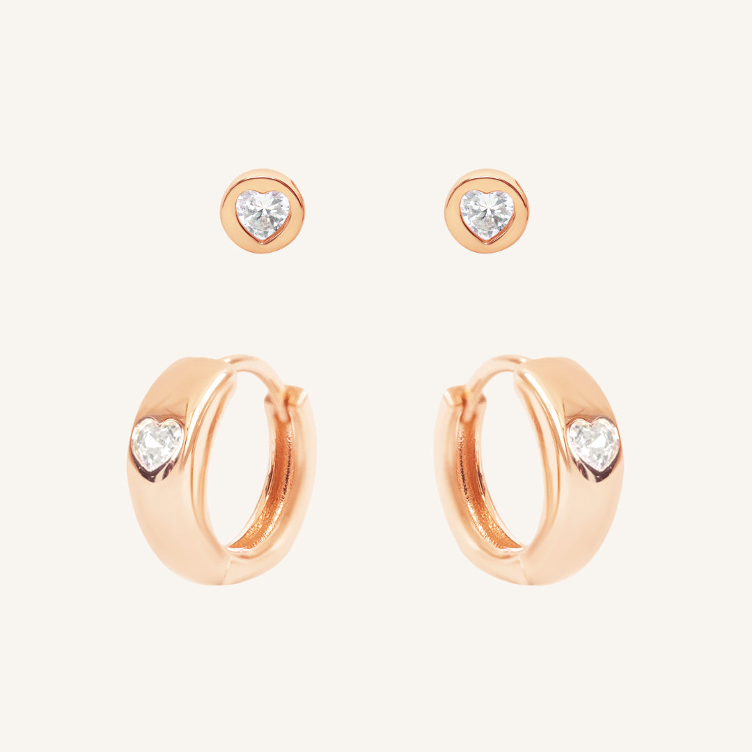 Adore Clear Earring Set