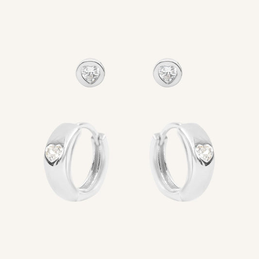Adore Clear Earring Set
