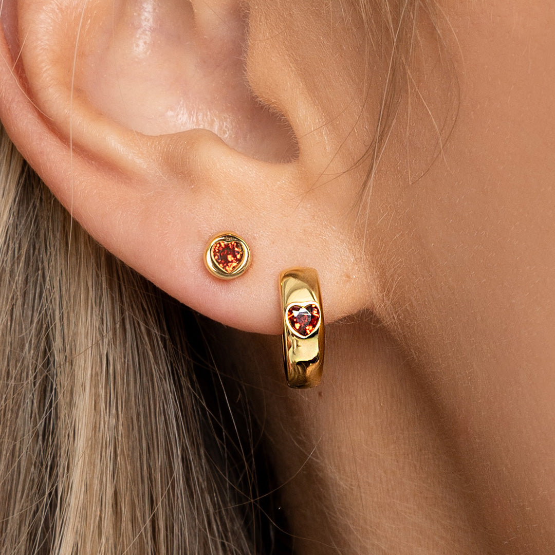 Adore Garnet Studs