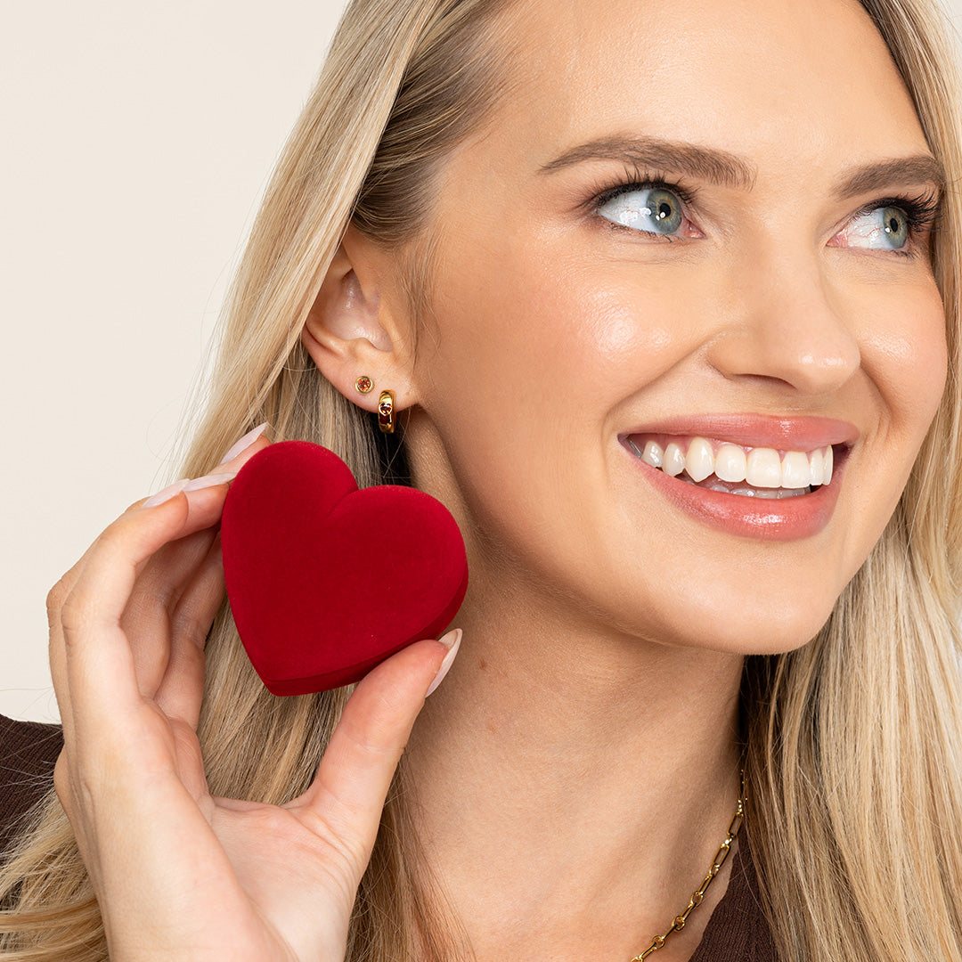 Adore Garnet Earring Set