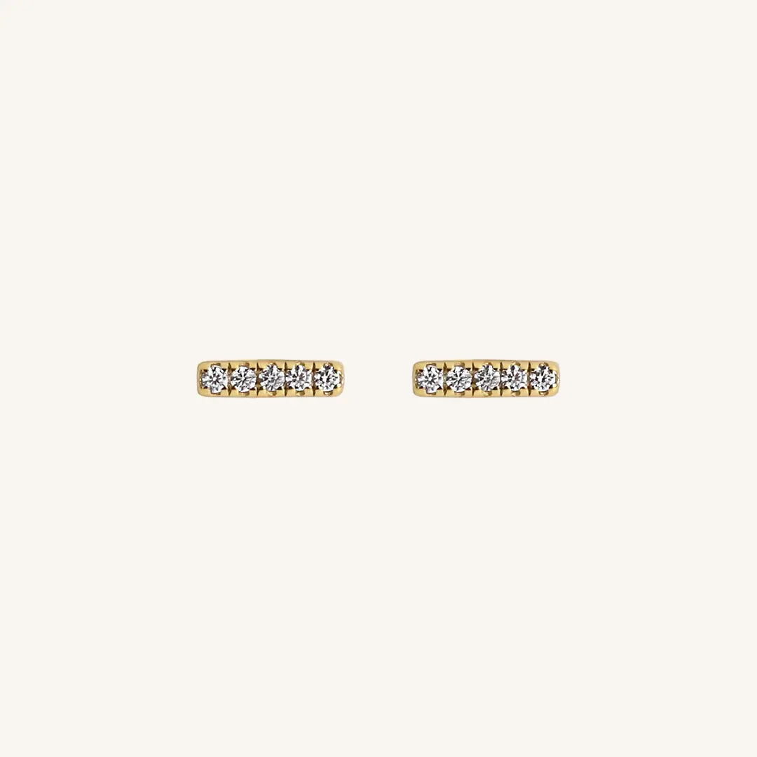 The  GOLD  Catie Studs by  Francesca Jewellery from the Earrings Collection.