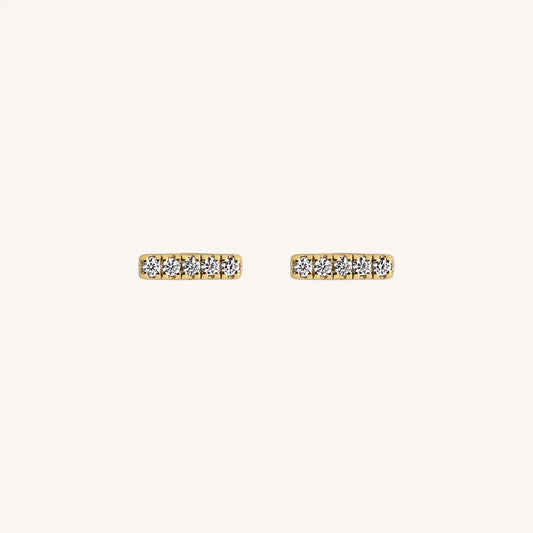 The  GOLD  Catie Studs by  Francesca Jewellery from the Earrings Collection.