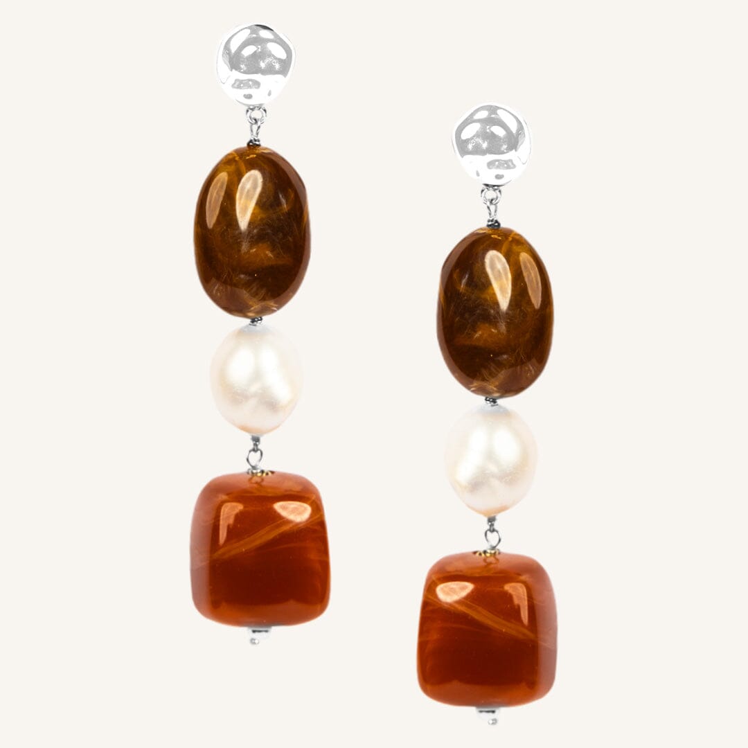 Amalfi Drop Earrings Terracotta