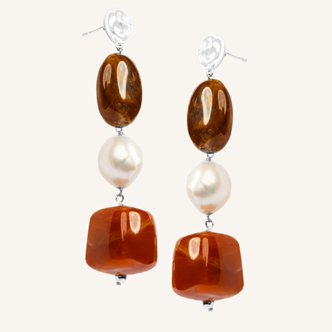 Amalfi Drop Earrings Terracotta