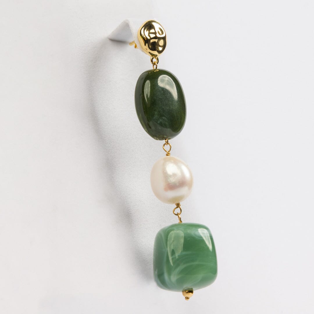 Amalfi Drop Earrings Verde