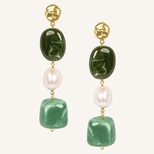 Amalfi Drop Earrings Verde