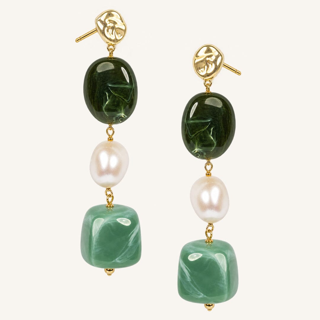Amalfi Drop Earrings Verde