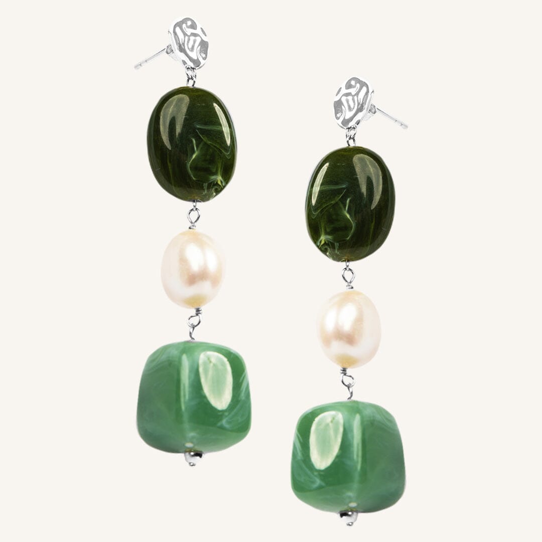 Amalfi Drop Earrings Verde