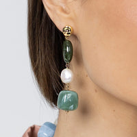 Amalfi Drop Earrings Verde