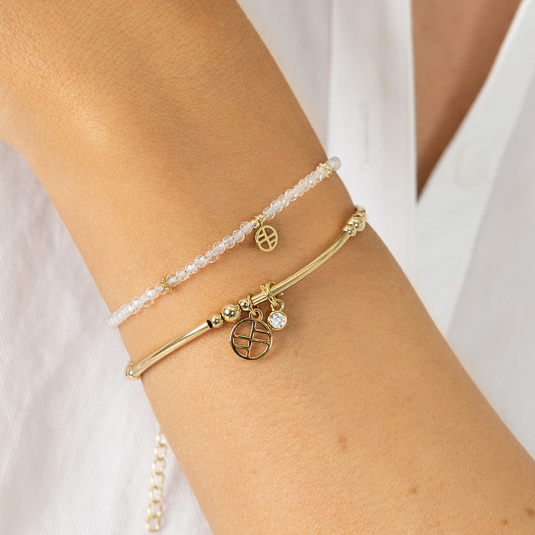 April Aura Birthstone Charm