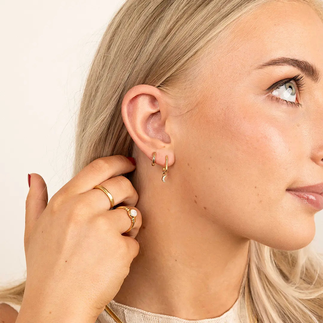 The    Astro Marley Hoops by  Francesca Jewellery from the Earrings Collection.