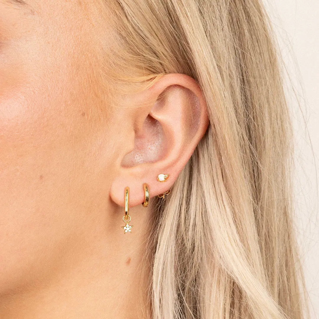 The    Astro Crystal Hoops by  Francesca Jewellery from the Earrings Collection.